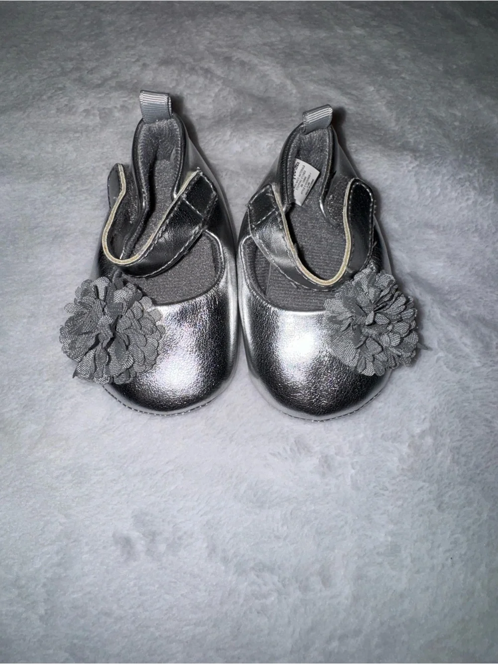 Rising Star Silver & Glitter Pink Baby Shoe Trio size 1